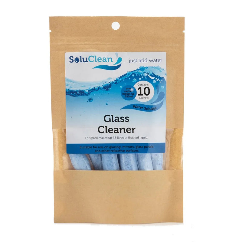 SoluPak Glass Cleaner Sachet - Pack of 10