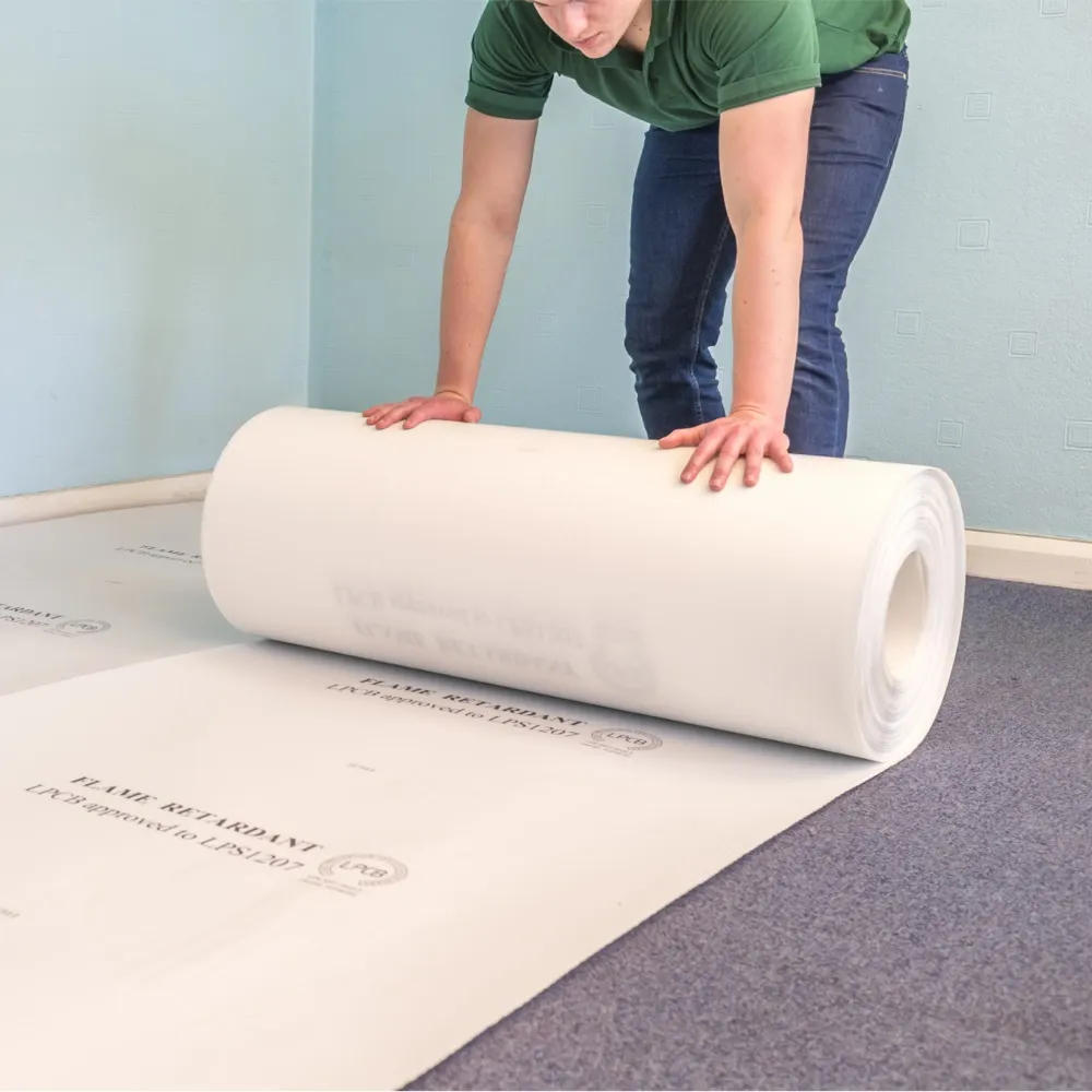 Protection Board Roll - Flame Retardant - White - 1m (W) x 50m (L)