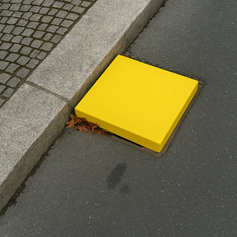 Gully Cover Protection - Yellow - 50mm x 350mm x 350mm