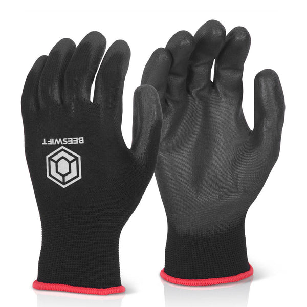 PU Coated Gloves - Black