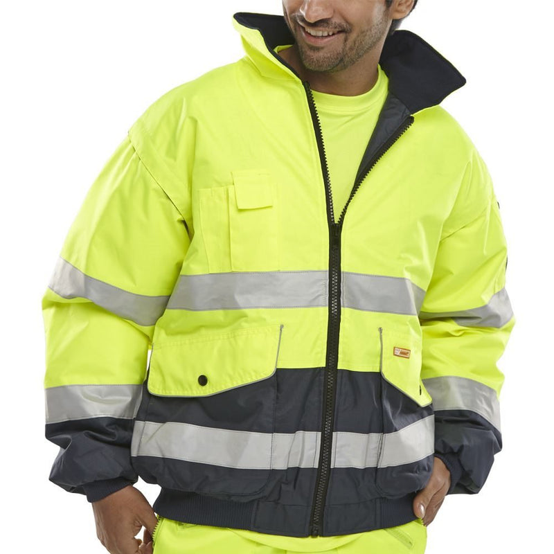 Hi Vis Two Tone Bomber Jacket