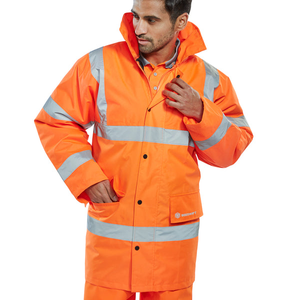 Hi Vis Constructor Jacket – Orange