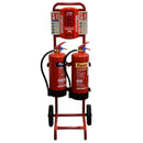 Double Fire Trolley - c/w Sitemaster Push Button Alarm Composite Board