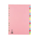 A4 Dividers - Assorted Tabs - 20 Part