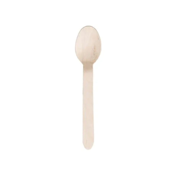 Wooden Dessert Spoons - Pack of 100