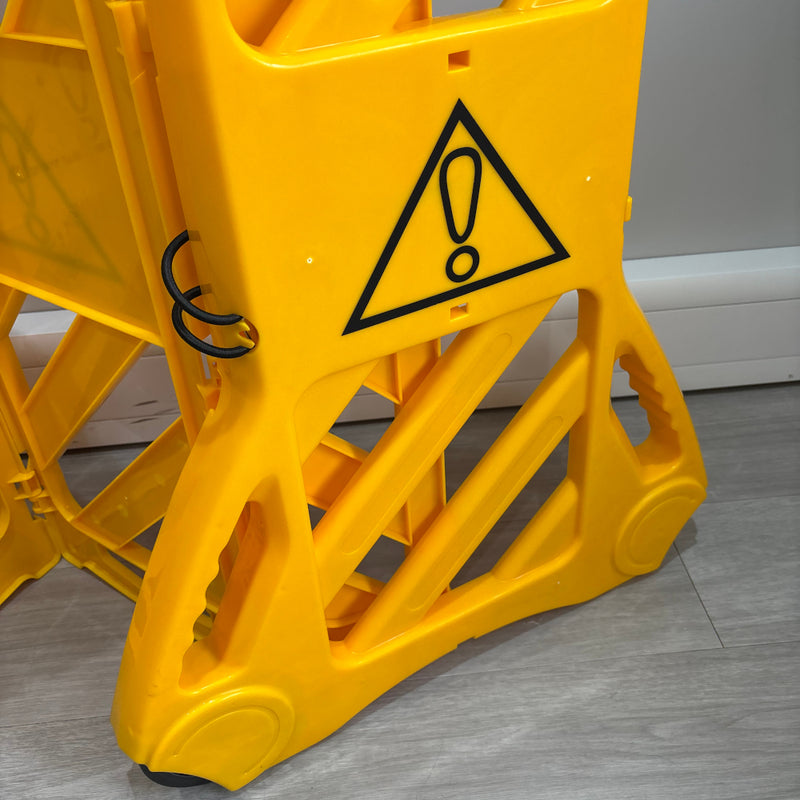 TRAFF TEX™ Portable Expandable Barrier - Yellow - 3.8m