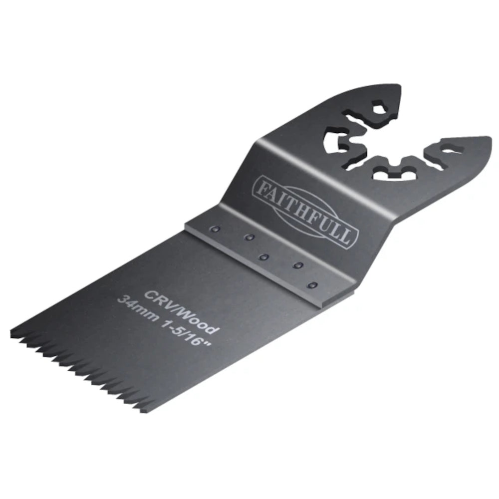 Multi-Functional Tool CrV Flush Cut Wood Blade Side Set - 34mm