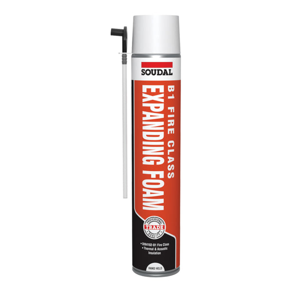 Soudal B1 FireStop Expanding Foam - Hand Held - 750ml