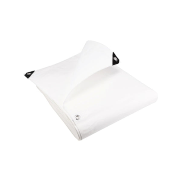 Flame Retardant Tarpaulin - White - 6m x 4.5m