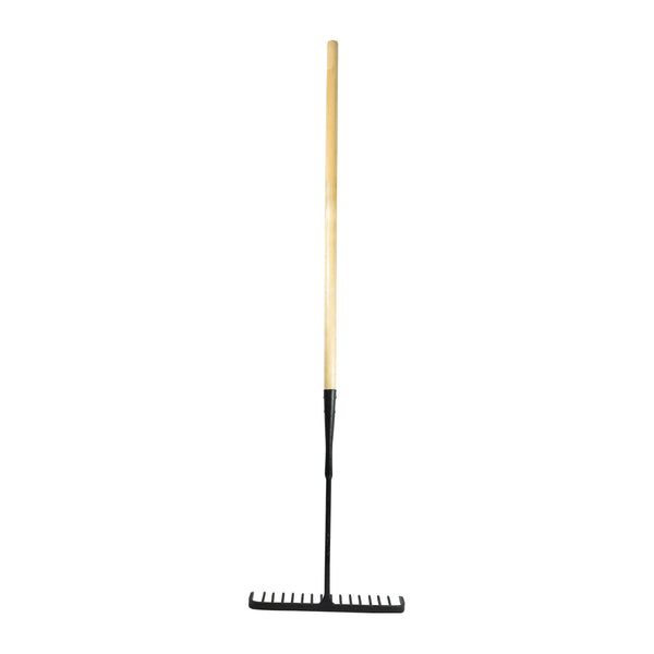 Revolt Forged Tarmac Rake - Wooden Shaft