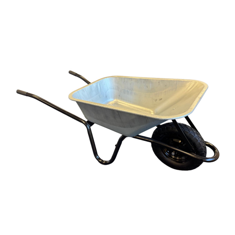 Galvanised Wheelbarrow - 90 Litre - Pneumatic Tyre