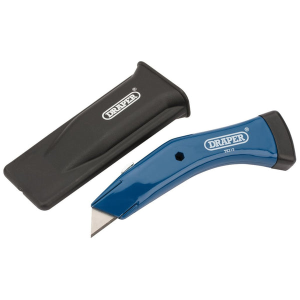 Heavy Duty Retractable Trimming Knife c/w Plastic Belt Holder