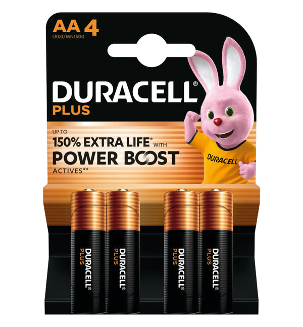 Duracell Plus Batteries - Pack of 4