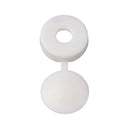 Hinged Screw Caps - White - 6-8 Gauge - Pack of 100