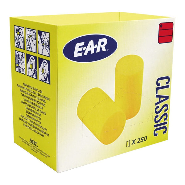 3M E-A-R Classic Foam Ear Plugs - Box of 250