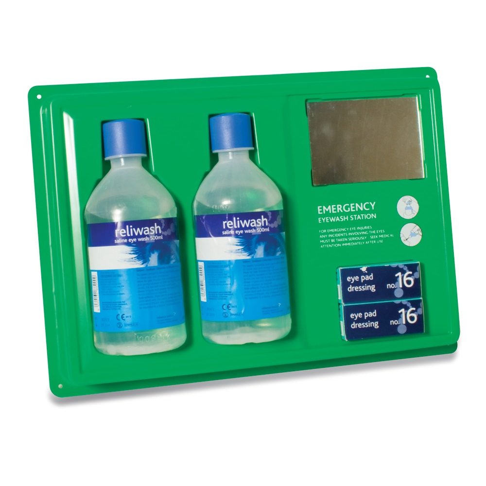 Eye Wash Station with Mirror