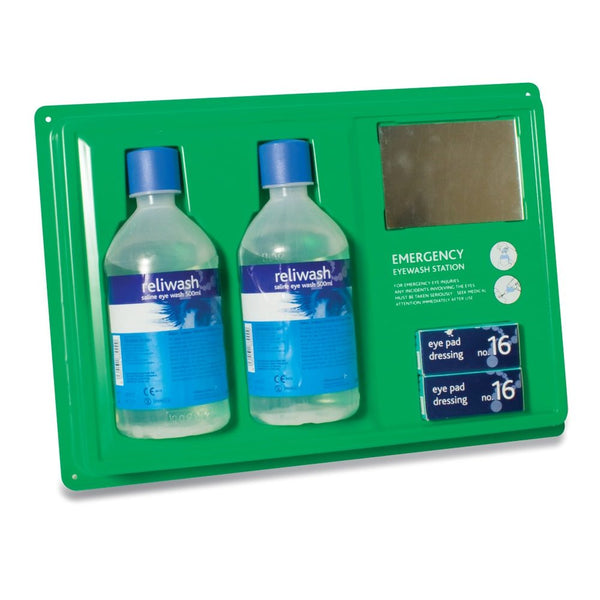 Eye Wash Station with Mirror
