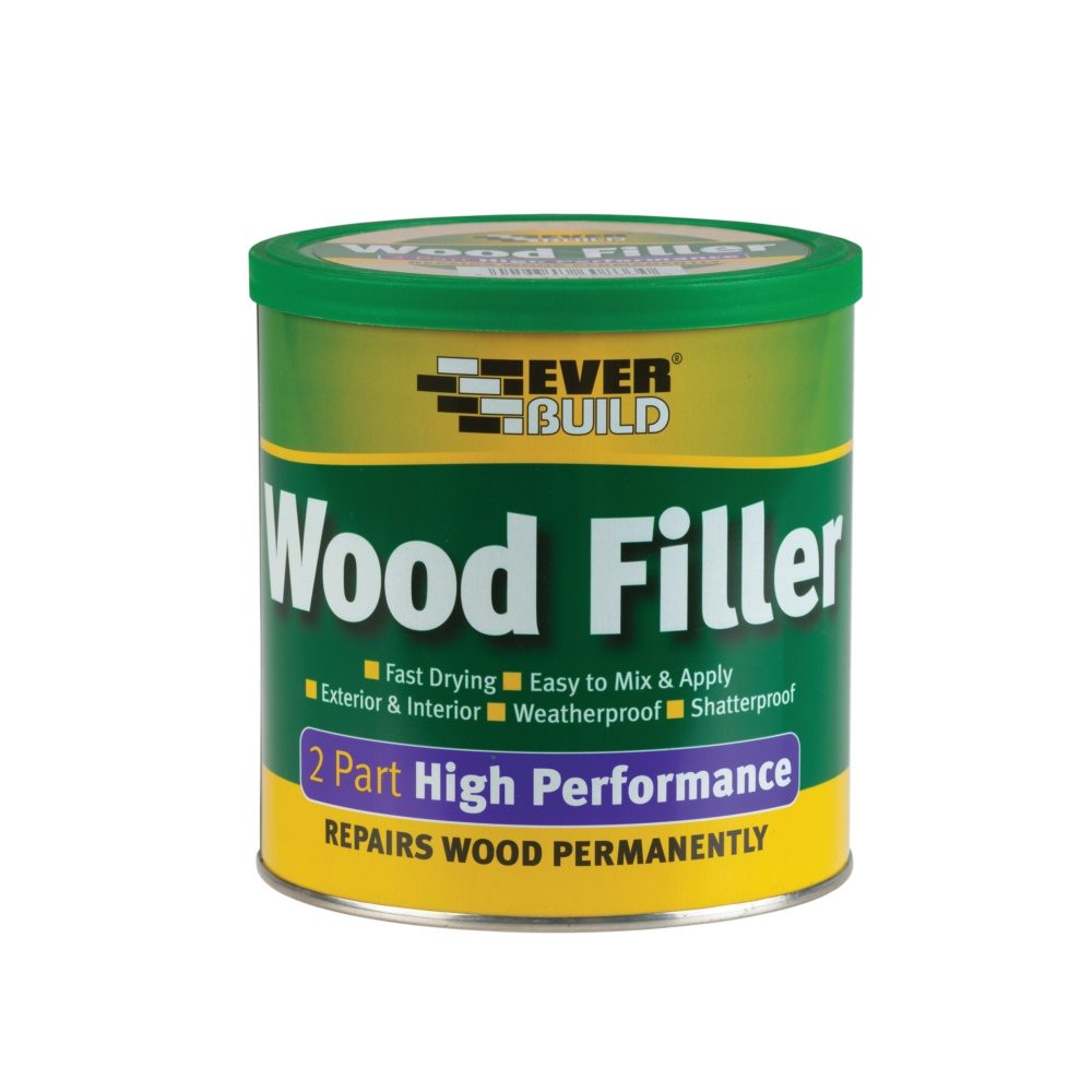 Everbuild 2 Part High Performance Wood Filler - White - 1.4kg