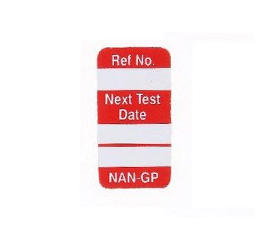 Scafftag Nanotag Insert - Red - Next Test Date