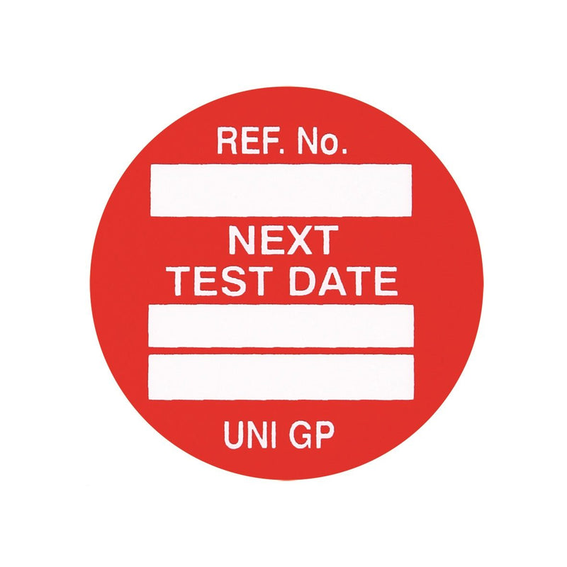 Scafftag Unitag Insert - Red - Next Test Date