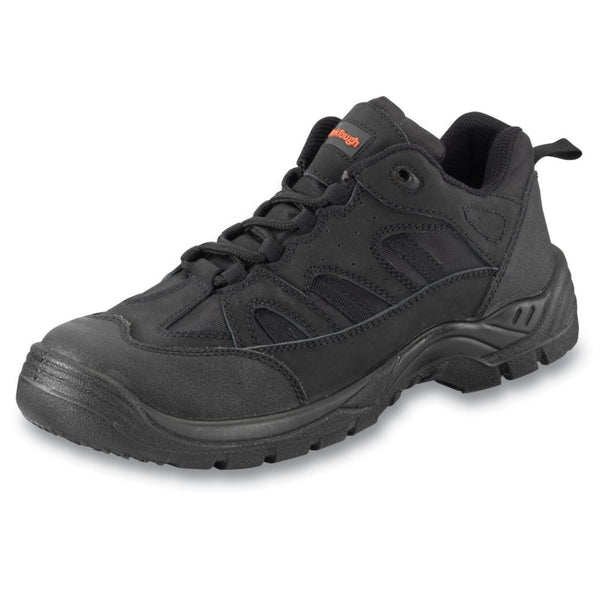 72SM Worktough Black Safety Trainers