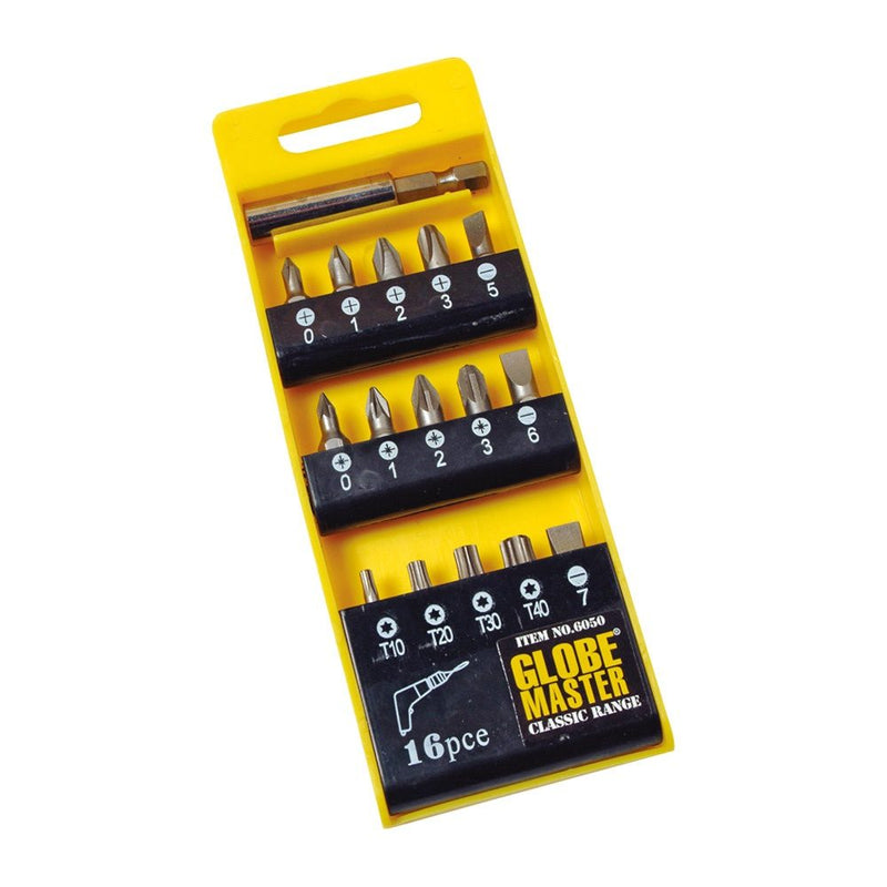 Screwdriver Bit Set - 16 Piece