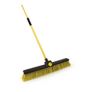 Bulldozer Soft/Stiff Broom With Metal Handle - 24" / 600mm