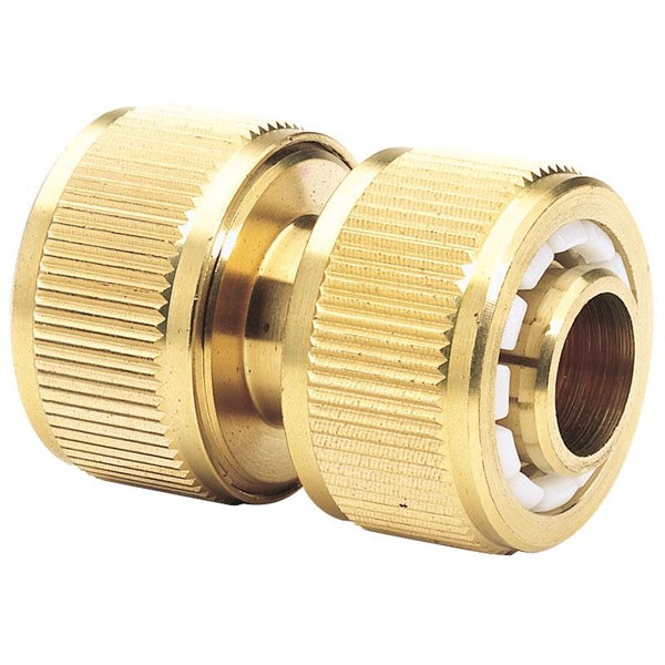 Brass Garden Hose Repair Connector - 3/4"