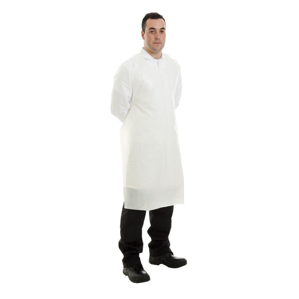 Disposable Apron 20 Micron - White - Roll of 200
