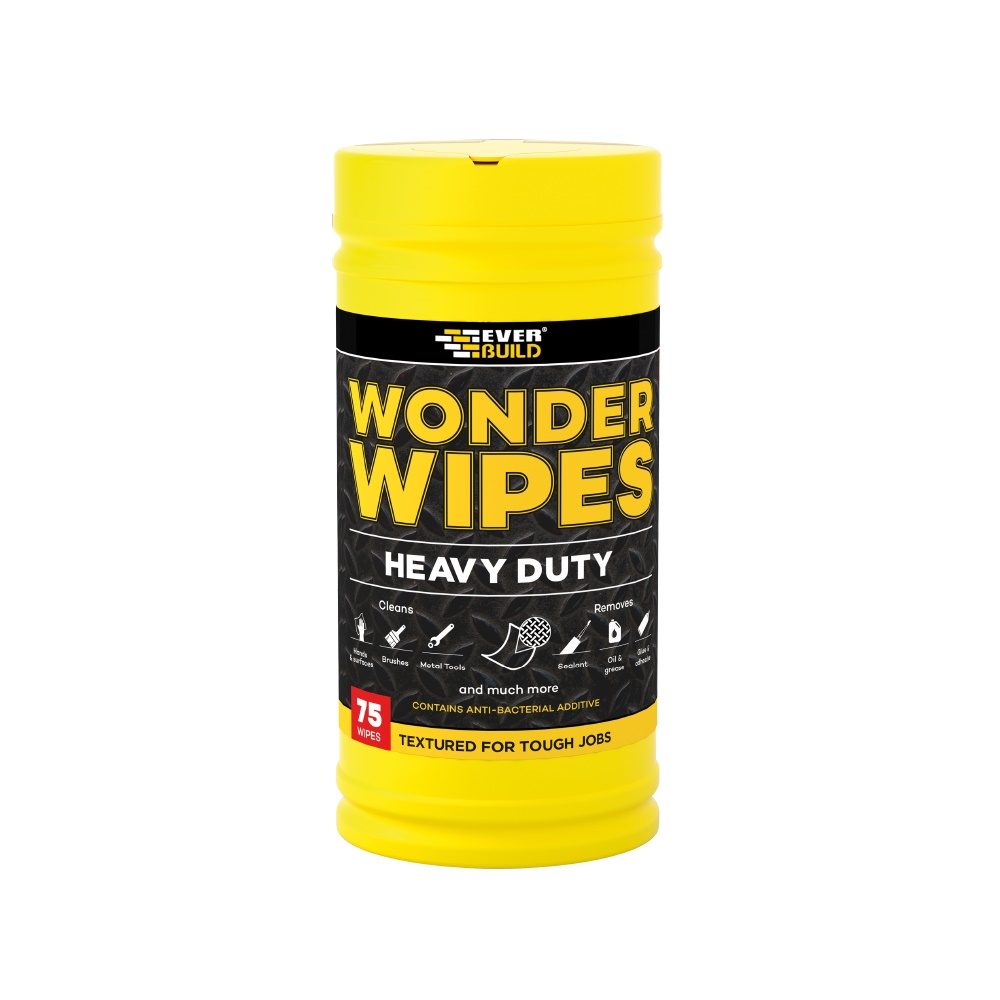 Everbuild Heavy Duty Wonder Wipes - Pack of 75 | eracco.co.uk