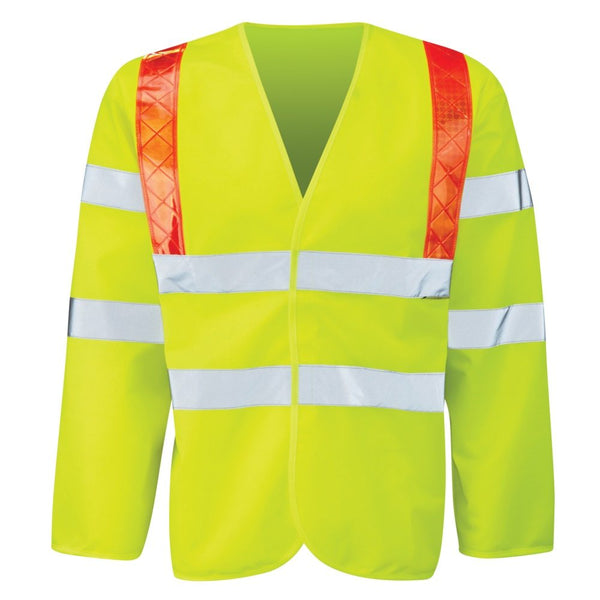 Hi Vis Jerkin - Yellow - Comes With Red Braces