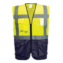 Hi Vis Waistcoat 2Tone Yel/Nav