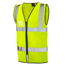 Hi Vis Zip Front & ID Pocket Waistcoat - Yellow