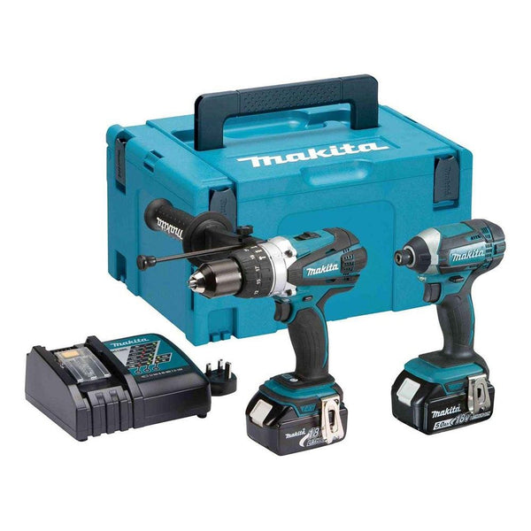 Makita DLX2145TJ Twinpack Combi Drill & Impact Driver (2 x 5.0Ah Batteries) - 18v