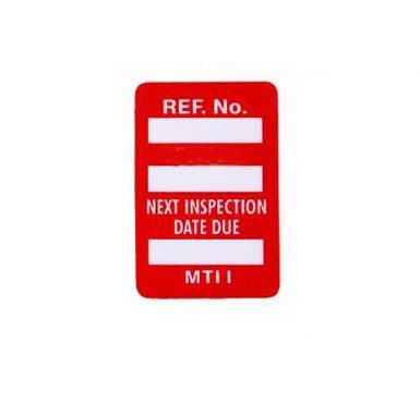 Scafftag Microtag Insert - Red - Next Inspection Date