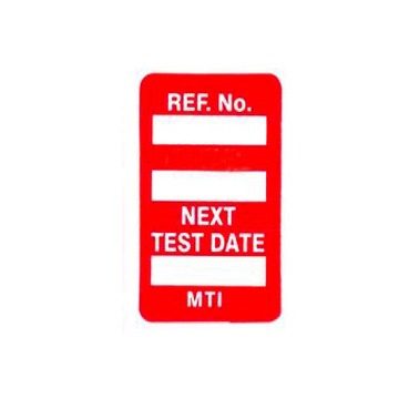 Scafftag Microtag Insert - Red - Next Test Date