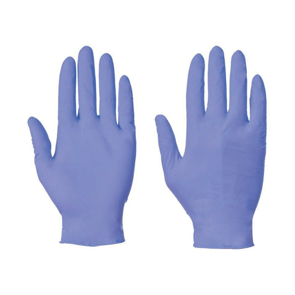 Nitrile Blue Powder Free Disposable Gloves - Box of 100