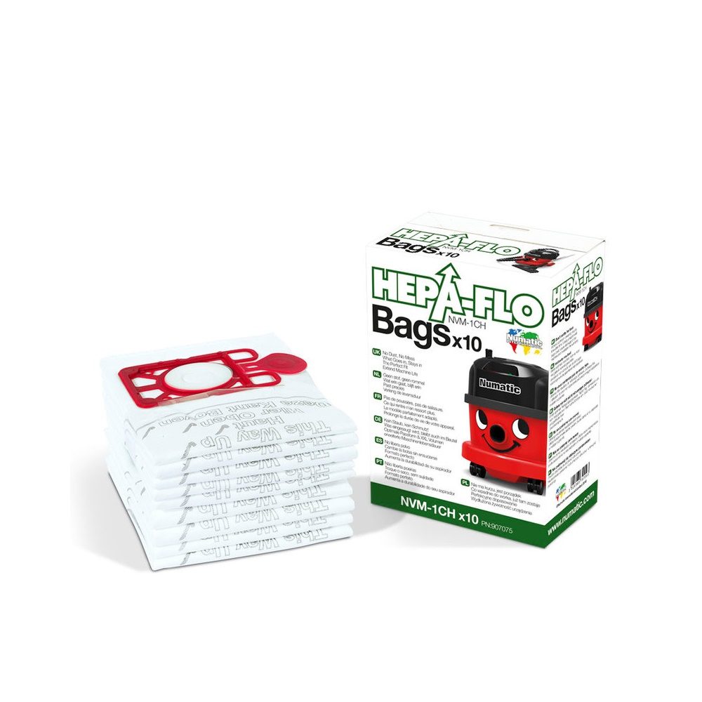 Numatic HepaFlo (NVM-1CH) Vacuum Bags Ã¢â‚¬â€œ Pack of 10