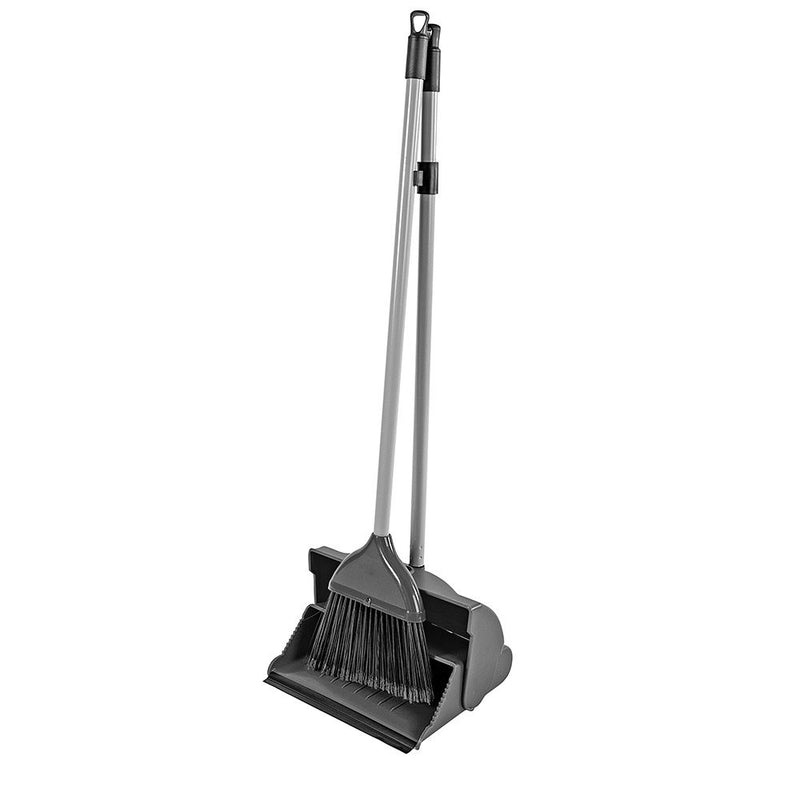 Premium Dust Pan and Brush Long Handled