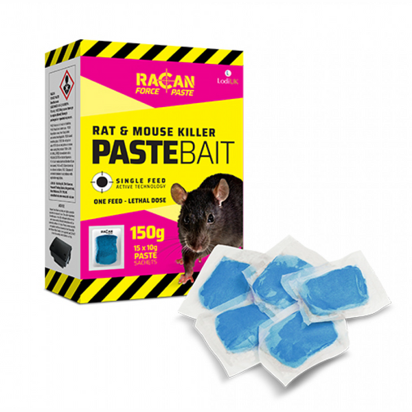 Racan Force Rat and Mouse Killer Paste - 15 x 10g Sachets