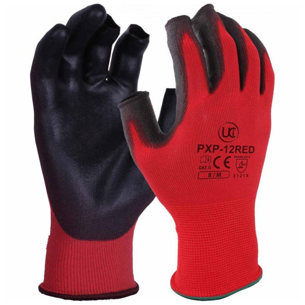 Red Cut Level 1 - PU 3 Digit Gloves