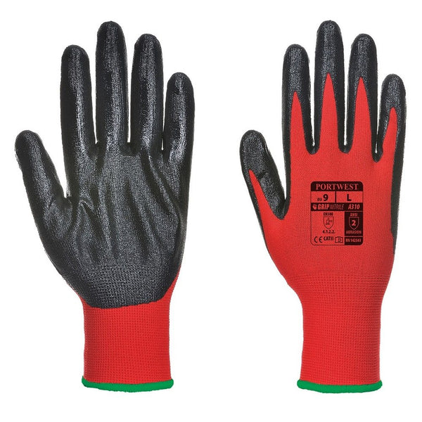 Red Nitrile Lightweight Gloves