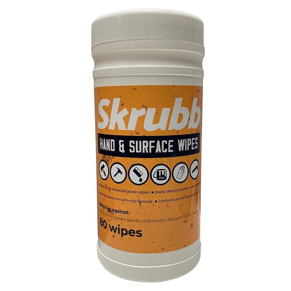 Skrubb Heavy Duty Hand and Surface Wipe - Pack of 80