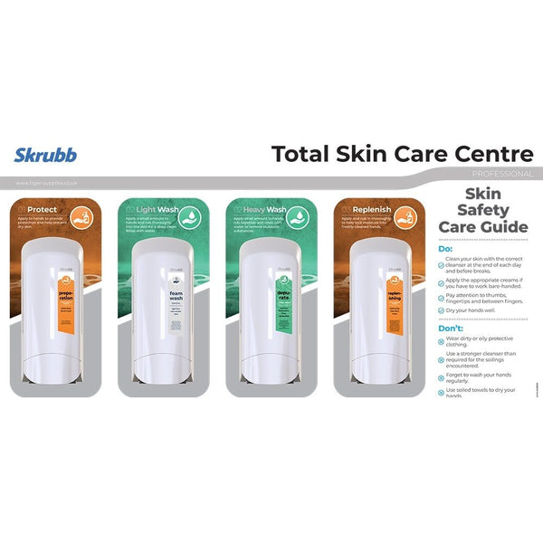 Skrubb SkinCare Centre 4 Stat Lt/Hv With 4x1L Dispensers