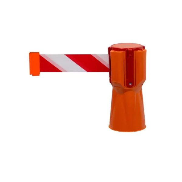 Tensabarrier Cone Topper - Red/White - 3.65m With Anti-Tamper Tape End