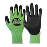 Traffi TG5210 Metric Cut C Green Gloves