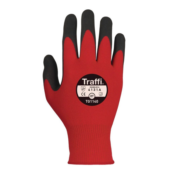 TraffiGloves TG1140 Morphic 1 Red Gloves