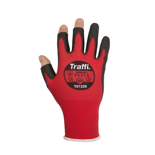TraffiGloves TG1220 Metric 3 Digit 1 Red Gloves