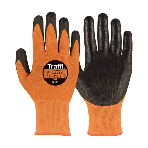 Traffi TG3010 Classic Cut Level B Amber Gloves