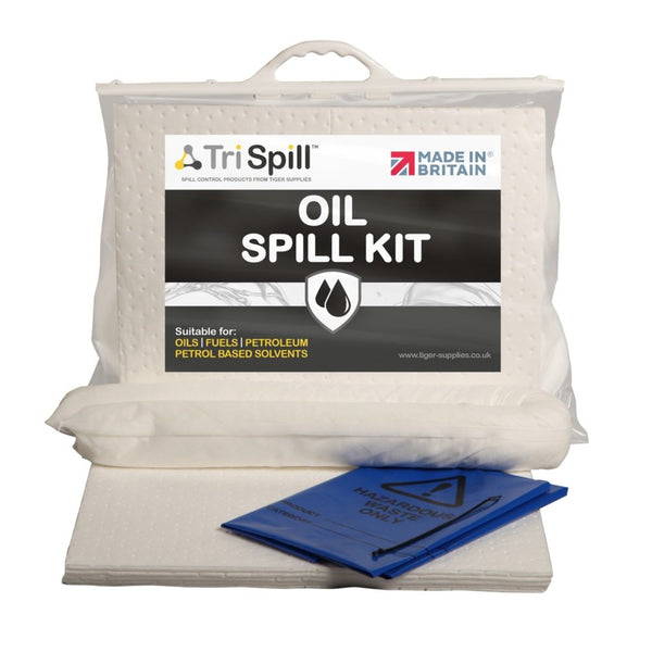 Tri Spill Oil Spill Kit - 15 Litre in Clip Top Bag